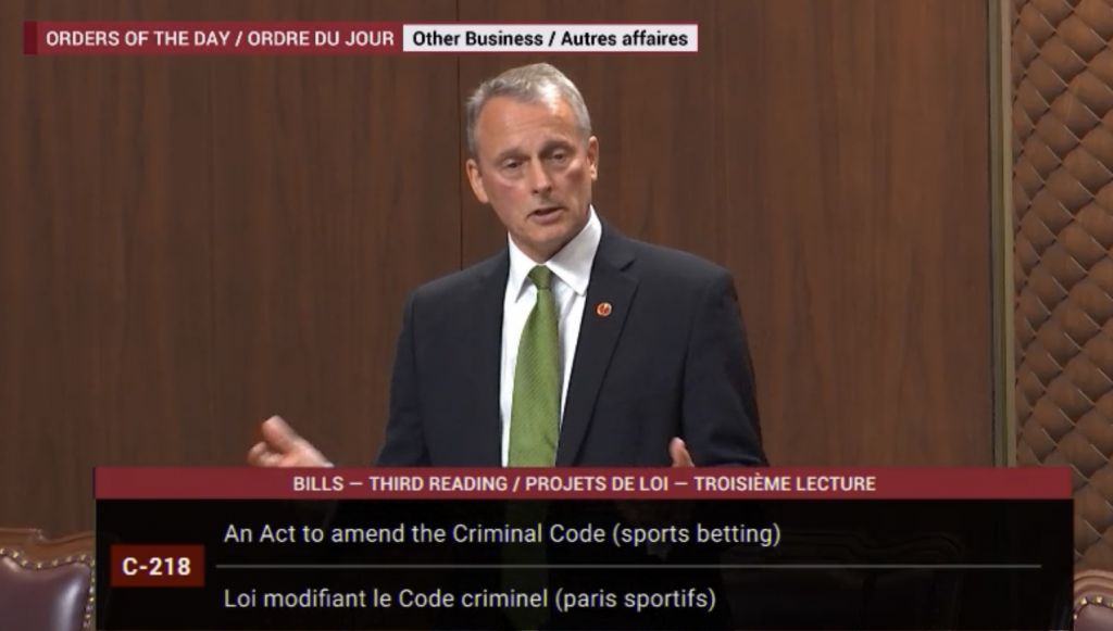 Debate on Canadian Sports Betting Bill Likely to Resume Monday