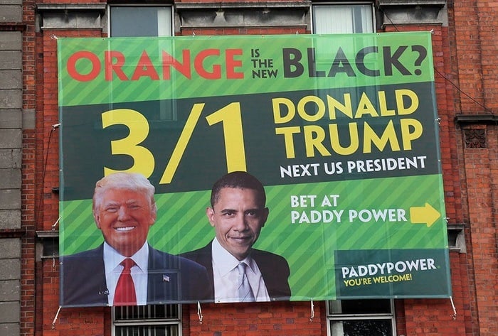 Paddy Power Irish Billboard Pokes Fun At Trump with “Is Orange the New Black?” Ad