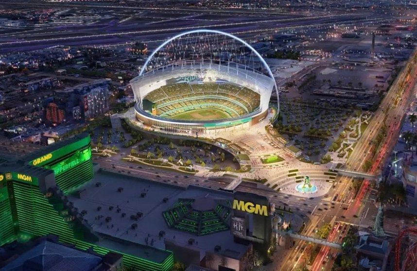 A’s Las Vegas Stadium May Not Get Retractable Roof Shown in Renderings