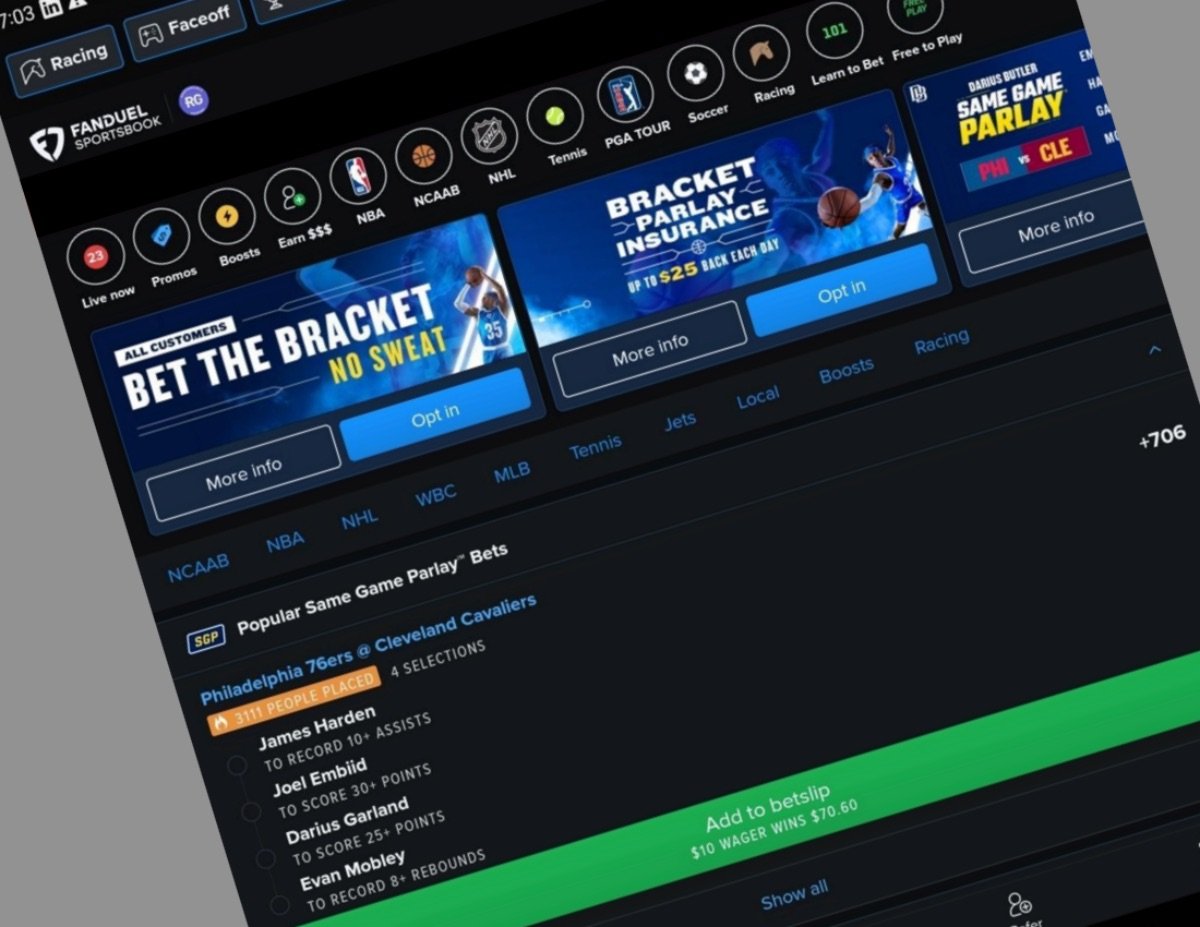FanDuel Responds to Same-Game Parlay Betting Project, Says Most Wagers Were Created by Bettors