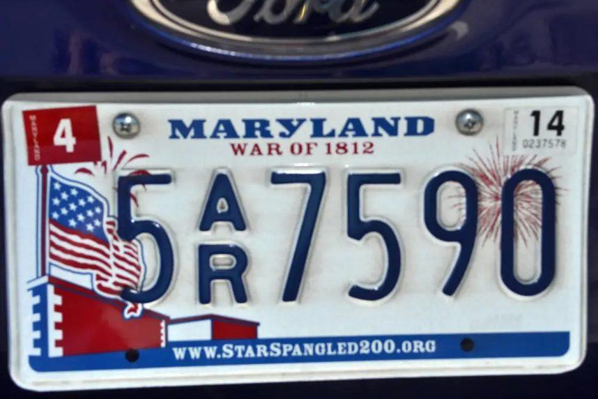 Maryland License Plates Feature Website That Directs to Philippines Online Casino