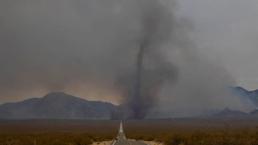 Harry Reid Airport Flights Delayed By Wildfire, Smoky Conditions in Nevada