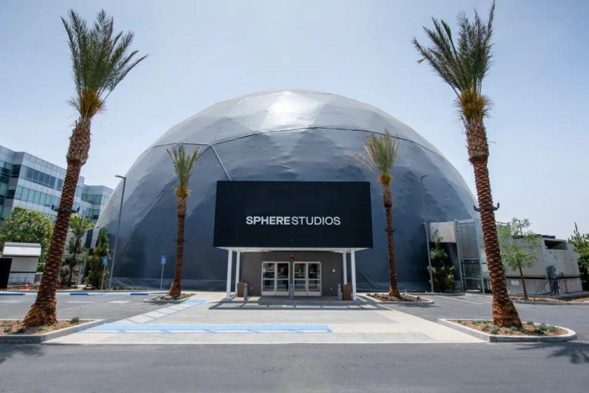 Vegas Sphere Visuals Tested in 1/4-Scale Los Angeles Replica