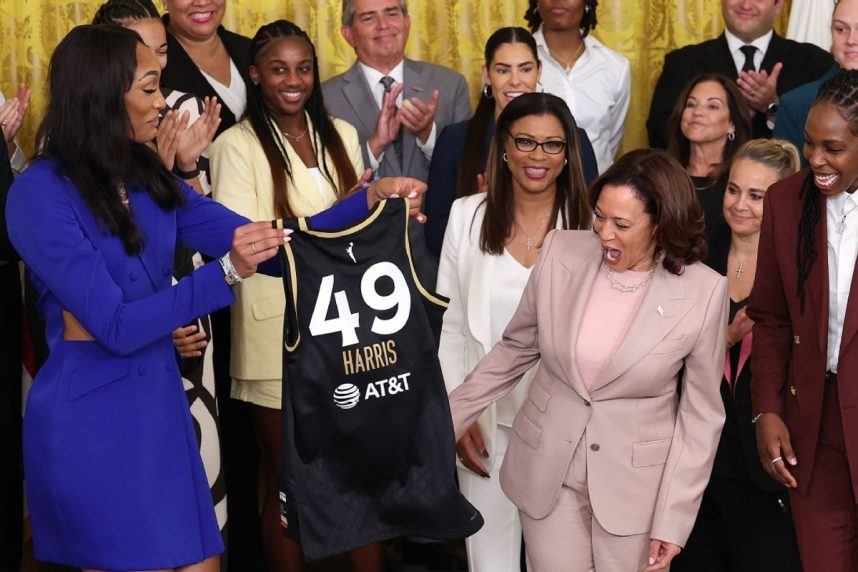 VP Kamala Harris Gushes Over Las Vegas Aces During White House Visit